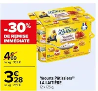 Carrefour Yaourts Pâtissiers Offres et Promotions