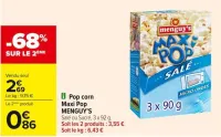 Carrefour Pop corn Maxi Pop Offres et Promotions