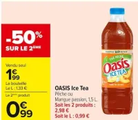 Carrefour OASIS Ice Tea Offres et Promotions