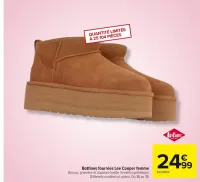 Carrefour Bottines fourrées Lee Cooper femme Offres et Promotions