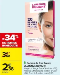 Carrefour Bandes de Cire Froide Offres et Promotions