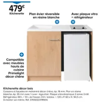 Castorama Kitchenette décor bois Offres et Promotions