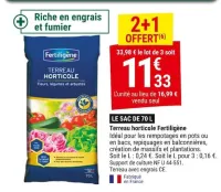 Gamm vert Terreau horticole Fertiligène Offres et Promotions