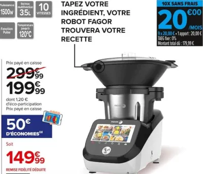 Carrefour Cookeo+ extra crisp Offres et Promotions