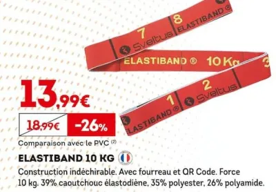 Sport 2000 ELASTIBAND 10 KG Offres et Promotions