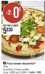 Casino Supermarchés Pizza tomate mozzarella Offres et Promotions