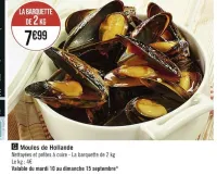 Casino Supermarchés Moules de Hollande Offres et Promotions