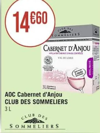 Casino Supermarchés AOC Cabernet d’Anjou Offres et Promotions