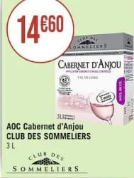 Casino Supermarchés AOC Cabernet d’Anjou Offres et Promotions