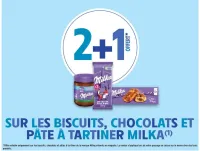 Intermarché 2+1 OFFERT SUR LES BISCUITS, CHOCOLATS ET PÂTE À TARTINER MILKA Offres et Promotions
