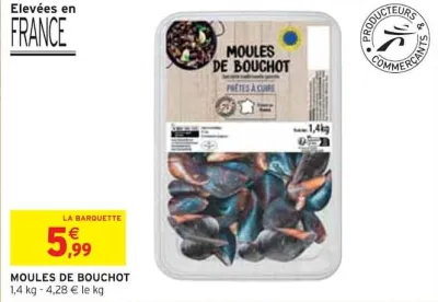 Intermarché MOULES DE BOUCHOT Offres et Promotions