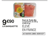 Monoprix Pavé de Truite Bio Offres et Promotions