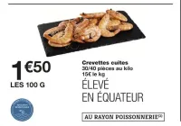 Monoprix Crevettes cuites Offres et Promotions