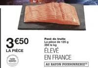 Monoprix Pavé de truite Offres et Promotions