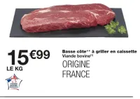 Monoprix Basse côte à griller en caissette Offres et Promotions