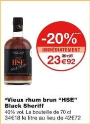 Monoprix Vieux rhum brun Black Sheriff Offres et Promotions