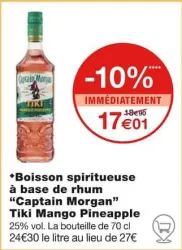 Monoprix Boisson spiritueuse à base de rhum Tiki Mango Pineapple Offres et Promotions