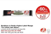 Monoprix Sardines à l’huile d’olive Label Rouge Offres et Promotions