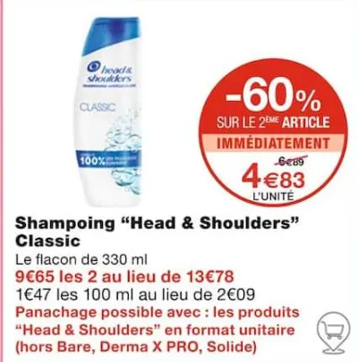 Monoprix Shampoing Classic Offres et Promotions