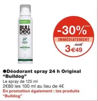 Monoprix ●Déodorant spray 24 h Original Offres et Promotions