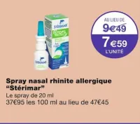 Monoprix Spray nasal rhinite allergique Offres et Promotions