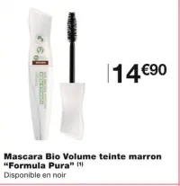 Monoprix Mascara Bio Volume teinte marron Offres et Promotions