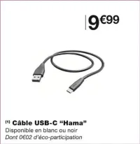 Monoprix Câble USB-C Offres et Promotions