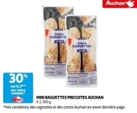 Auchan Hypermarché Mini Baguettes Precuites Auchan Offres et Promotions