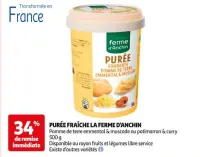 Auchan Hypermarché Purée Fraîche La Ferme D'anchin Offres et Promotions