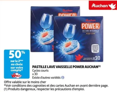 Auchan Hypermarché Pastille Lave Vaisselle Power Auchan Offres et Promotions