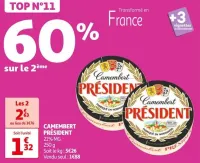 Auchan Hypermarché Camembert Président Offres et Promotions