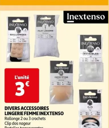 Auchan Hypermarché Divers Accessoires Lingerie Femme Inextenso Offres et Promotions