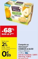 Carrefour Market Compote en morceaux Offres et Promotions