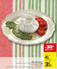 Carrefour Mozzarella Burrata Offres et Promotions