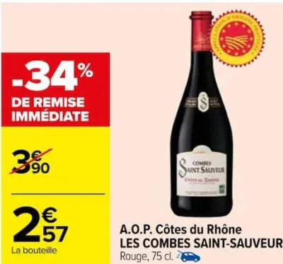 Carrefour A.O.P. Côtes du Rhône Offres et Promotions