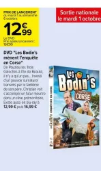 Carrefour DVD "Les Bodin's mènent l'enquête en Corse" Offres et Promotions