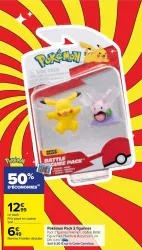 Carrefour Pokémon Pack 2 figurines Offres et Promotions