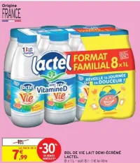 Intermarché BOL DE VIE LAIT DEMI-ÉCRÉMÉ Offres et Promotions