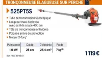 Husqvarna TRONÇONNEUSE ÉLAGUEUSE SUR PERCHE 525PT5S Offres et Promotions