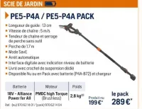 Husqvarna SCIE DE JARDIN PE5-P4A / PE5-P4A PACK Offres et Promotions