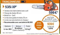 Husqvarna TRONÇONNEUSE 535i XP Offres et Promotions