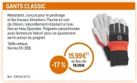 Husqvarna GANTS CLASSIC Offres et Promotions