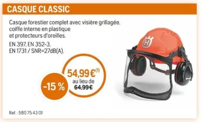 Husqvarna CASQUE CLASSIC Offres et Promotions