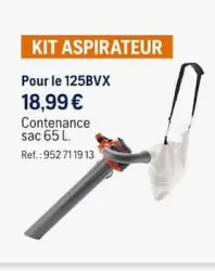 Husqvarna KIT ASPIRATEUR Offres et Promotions