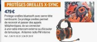 Husqvarna PROTEGES OREILLES X-SYNC Offres et Promotions