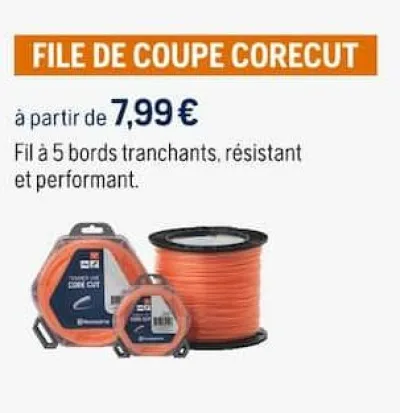 Husqvarna FILE DE COUPE CORECUT Offres et Promotions