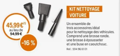 Husqvarna KIT NETTOYAGE VOITURE Offres et Promotions