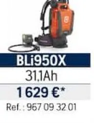 Husqvarna BATTERIE BLi950X Offres et Promotions