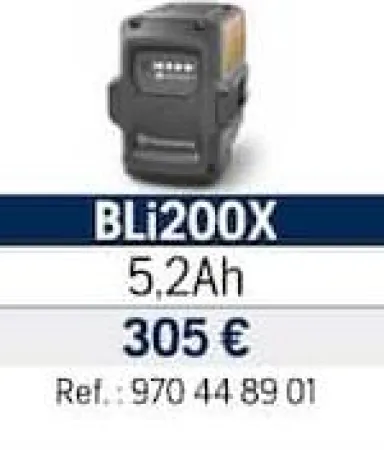 Husqvarna BATTERIES BLi200X Offres et Promotions