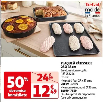 Auchan Hypermarché Plaque À Pâtisserie 28 X 38 Cm Offres et Promotions